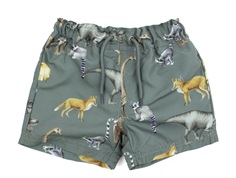 Name It laurel wreath swim shorts print